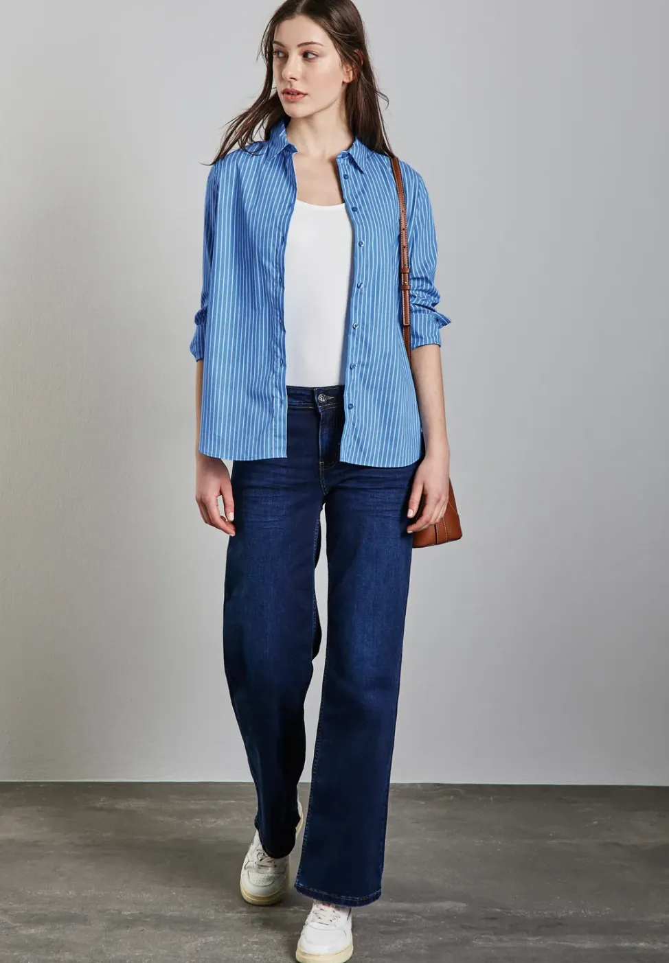 Gestreifte Business Bluse