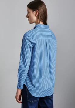 Gestreifte Business Bluse