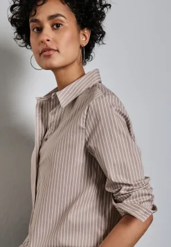 Gestreifte Business Bluse