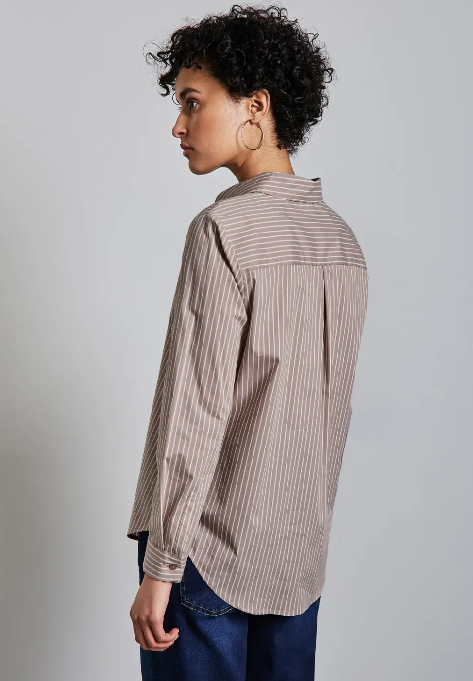 Gestreifte Business Bluse