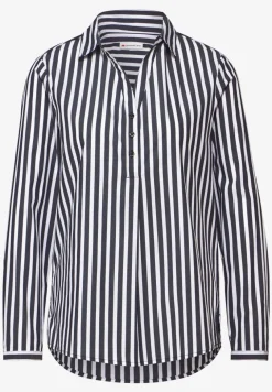 Gestreifte Business-Bluse