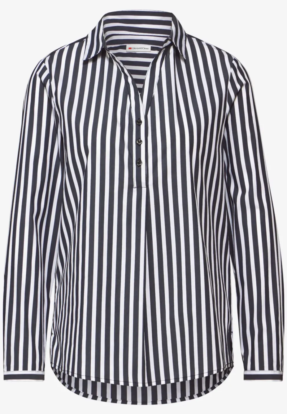 Gestreifte Business-Bluse