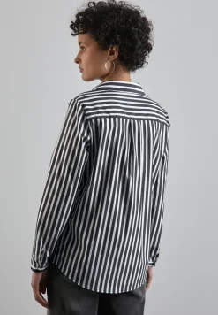Gestreifte Business-Bluse