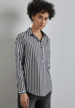 Gestreifte Business-Bluse