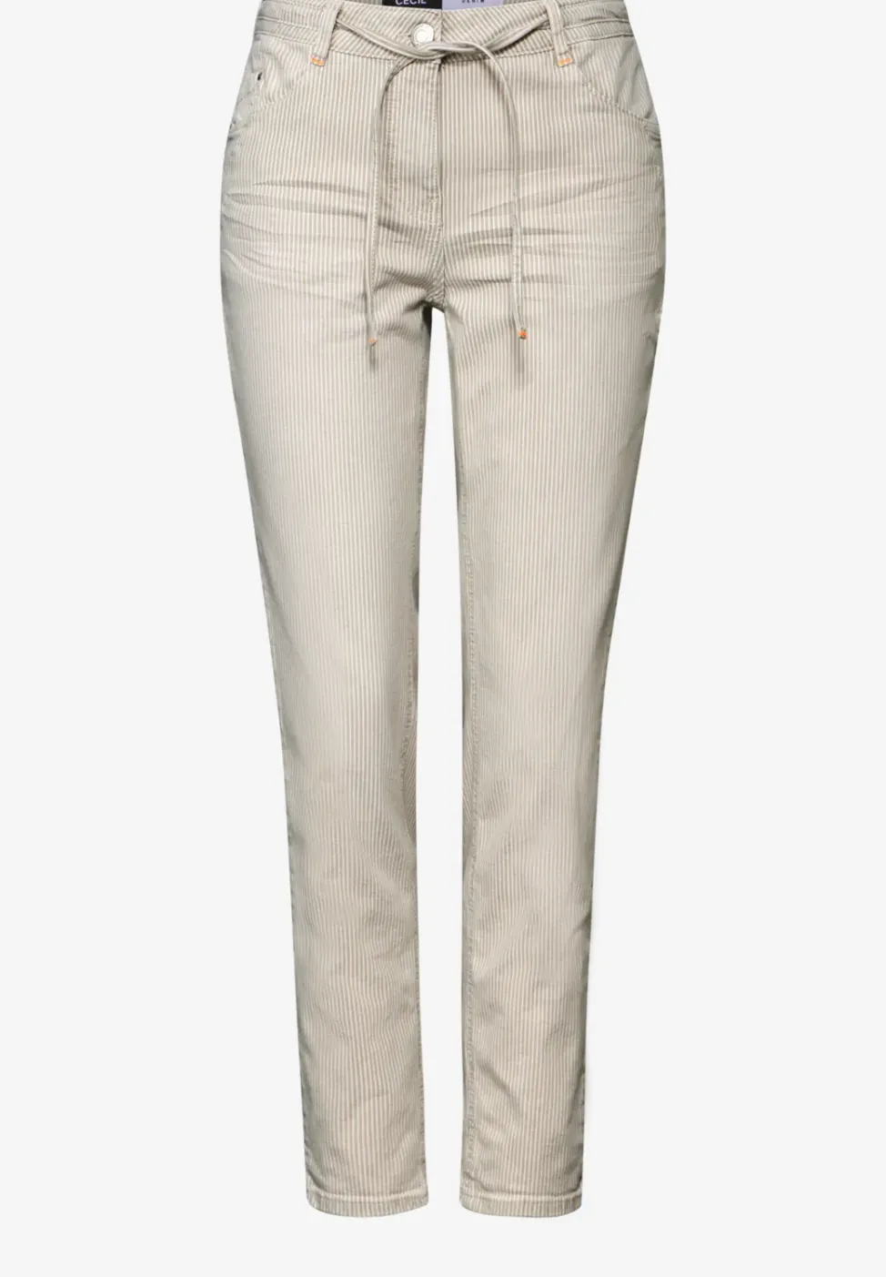 Gestreifte Casual Fit Jeans