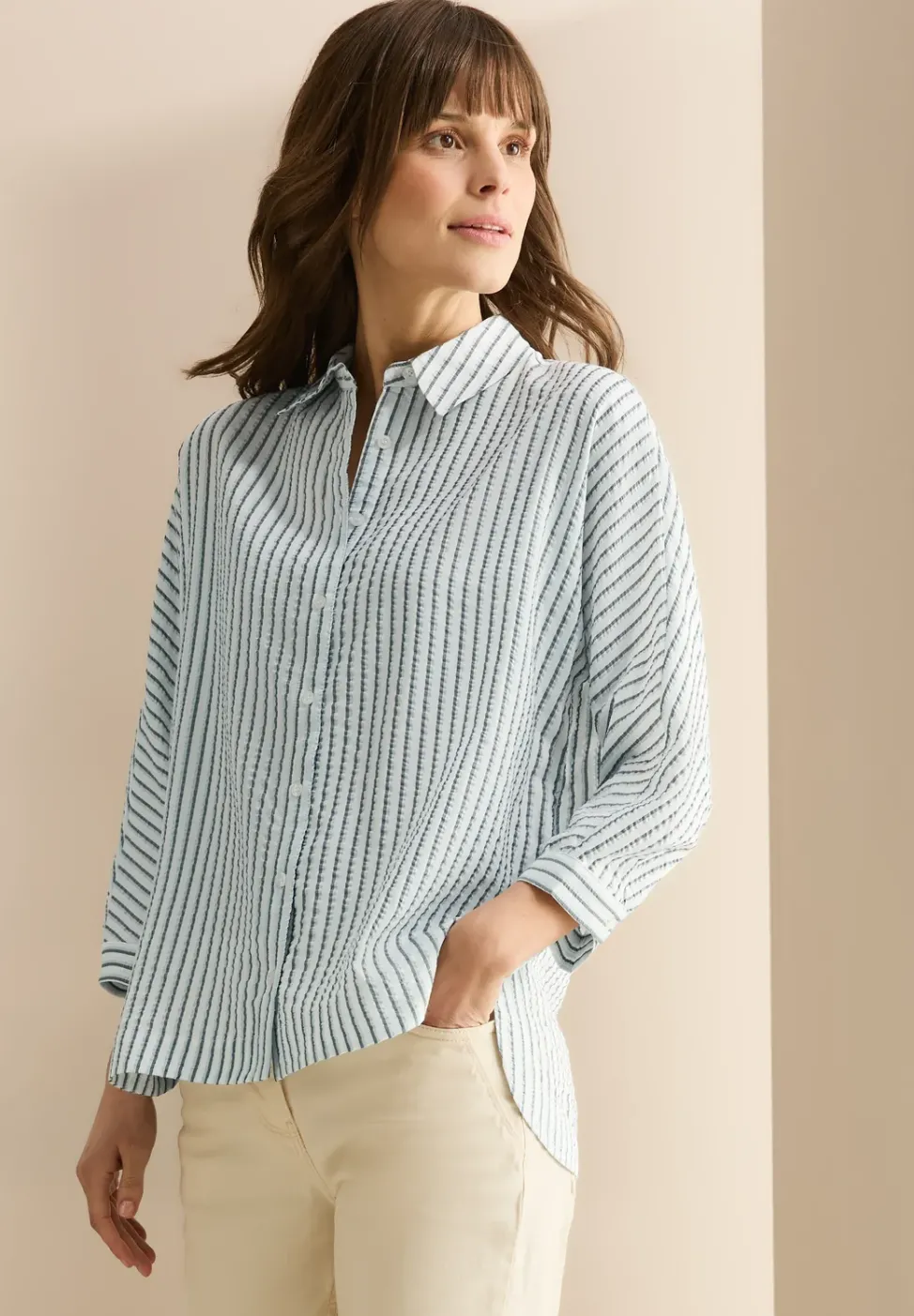 Gestreifte Hemdbluse