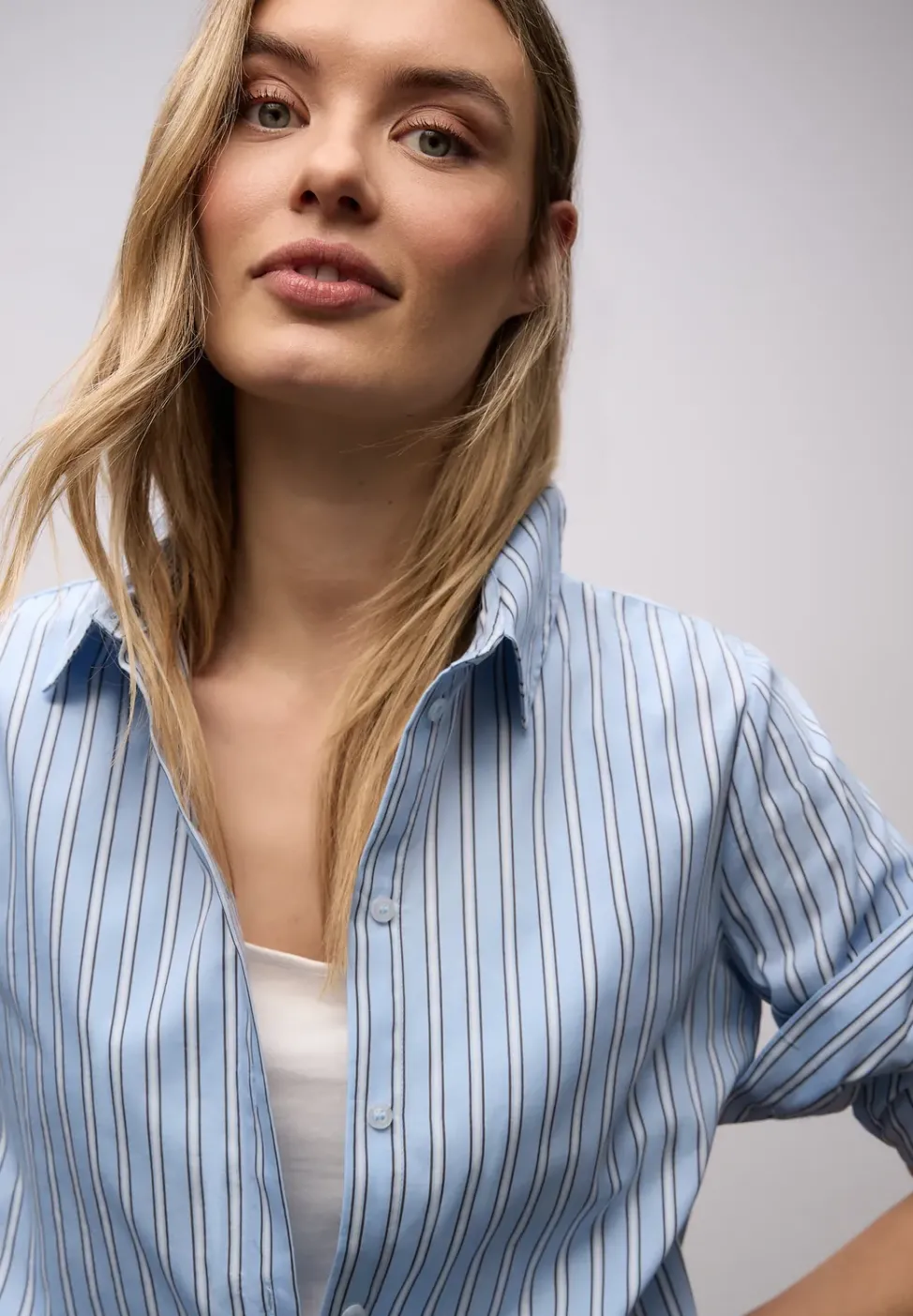 Gestreifte Hemdbluse
