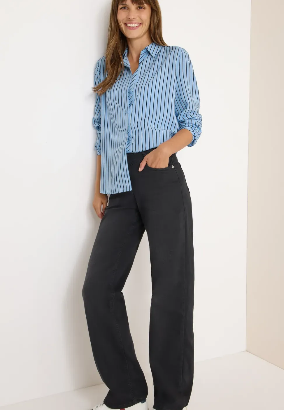 Gestreifte Hemdbluse