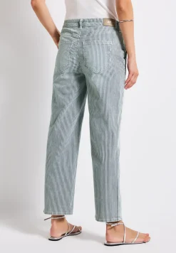 Gestreifte Jeans