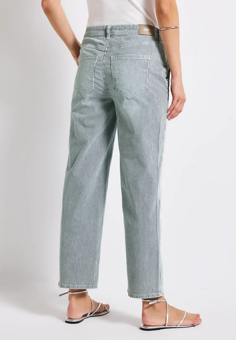 Gestreifte Jeans