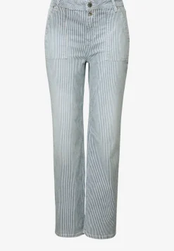 Gestreifte Jeans