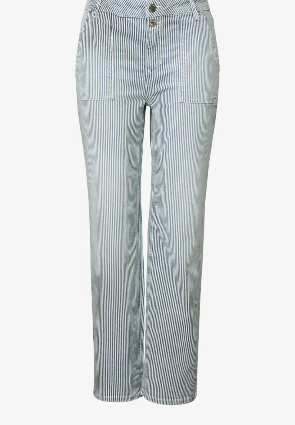 Gestreifte Jeans