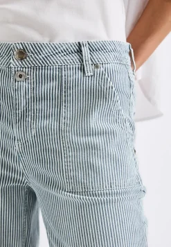 Gestreifte Jeans