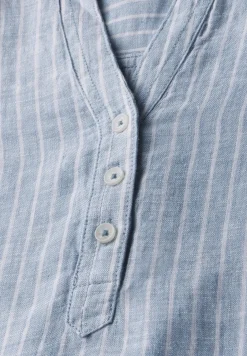 Gestreifte Leinenbluse