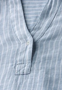 Gestreifte Leinenbluse