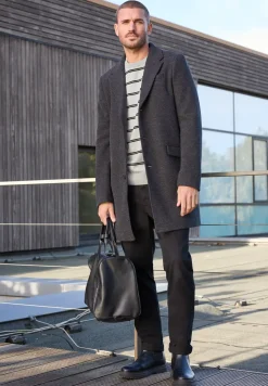 Gestreifter Basic Pullover