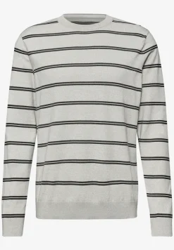 Gestreifter Basic Pullover