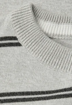 Gestreifter Basic Pullover