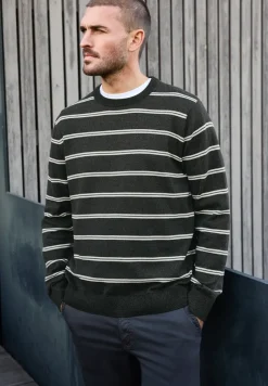 Gestreifter Basic Pullover