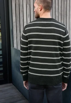 Gestreifter Basic Pullover
