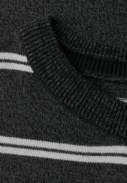 Gestreifter Basic Pullover