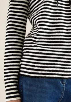 Gestreifter Kapuzenpullover