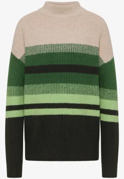 Gestreifter Mouliné Pullover