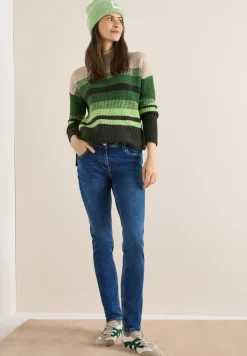Gestreifter Mouliné Pullover
