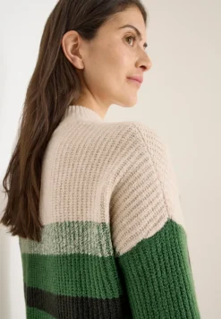 Gestreifter Mouliné Pullover