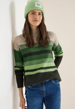 Gestreifter Mouliné Pullover