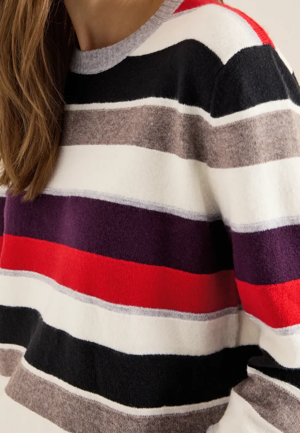 Gestreifter Pullover