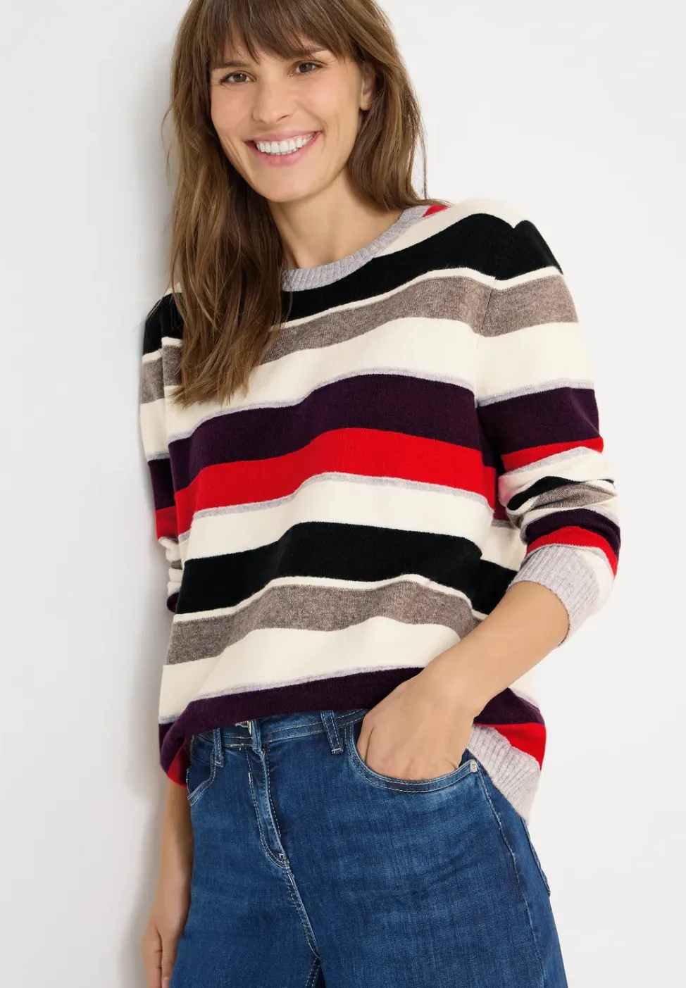 Gestreifter Pullover
