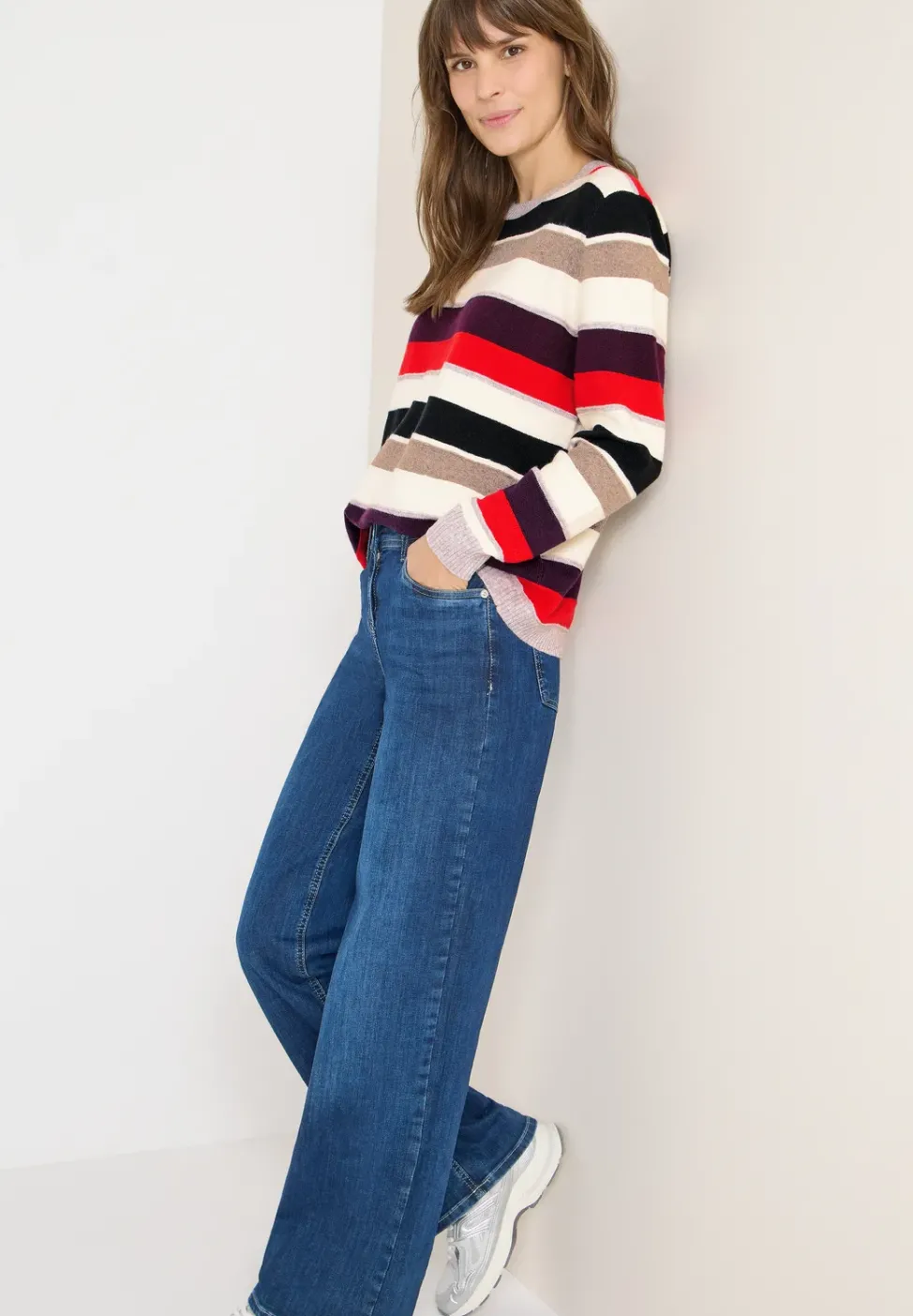 Gestreifter Pullover