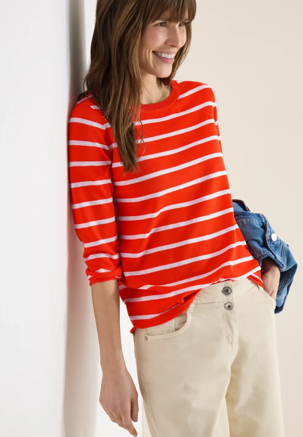 Gestreifter Pullover