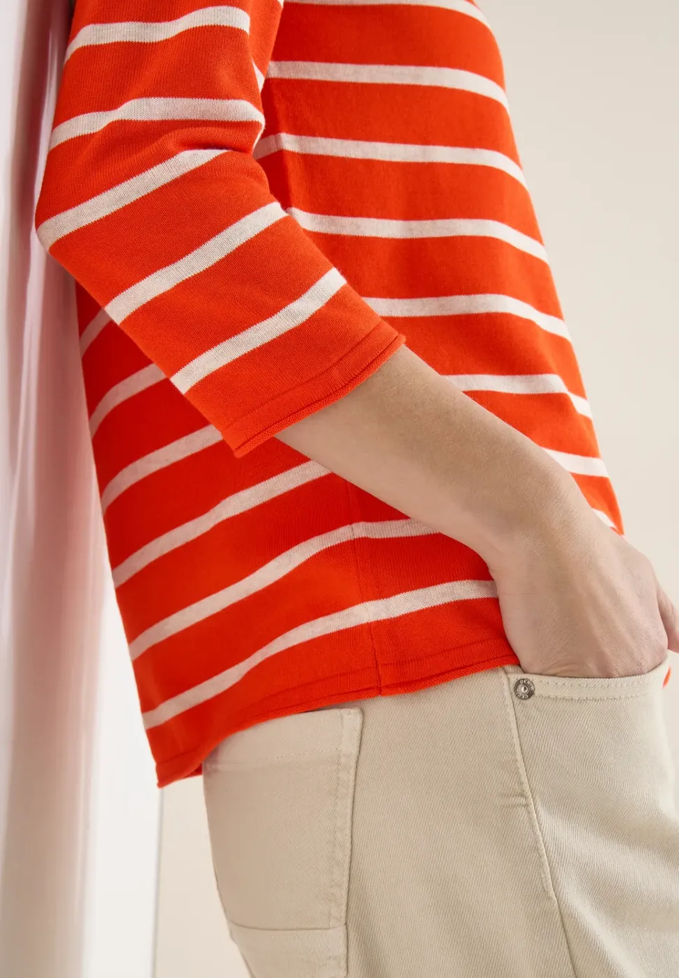 Gestreifter Pullover