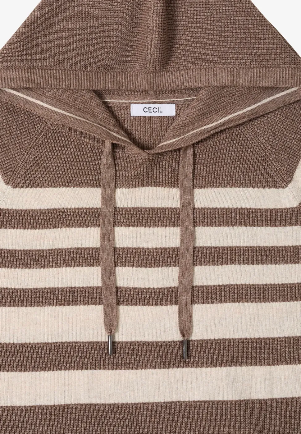 Gestreifter Struktur-Hoodie