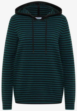 Gestreifter Kapuzenpullover