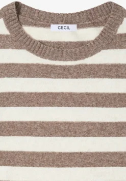 Gestreifter Melange Pullover