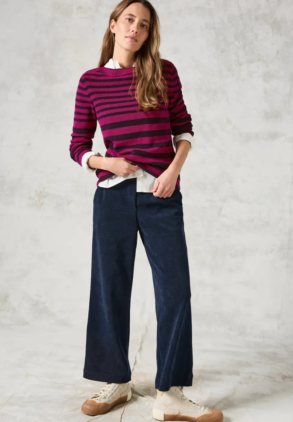 Gestreifter Pullover