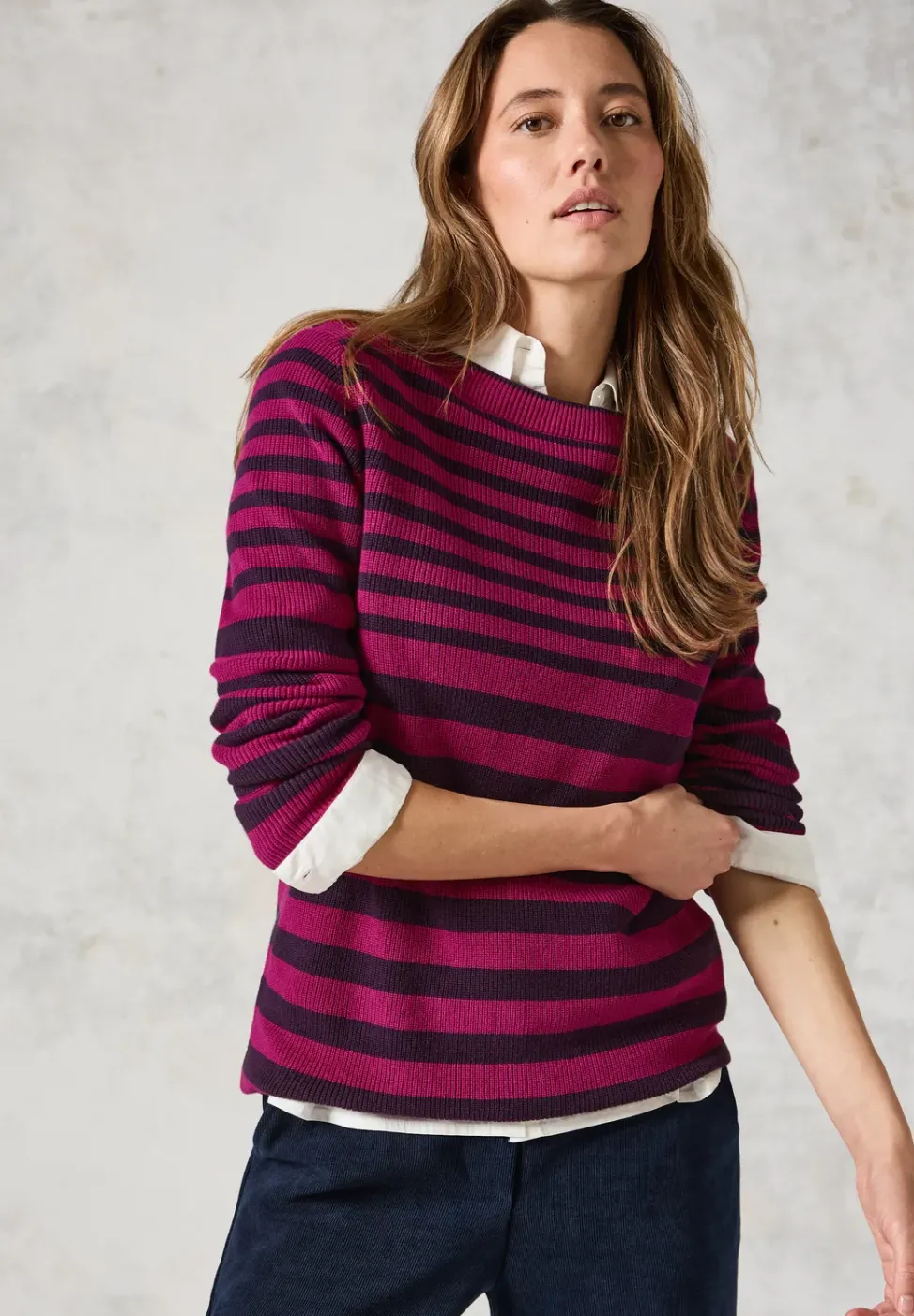 Gestreifter Pullover