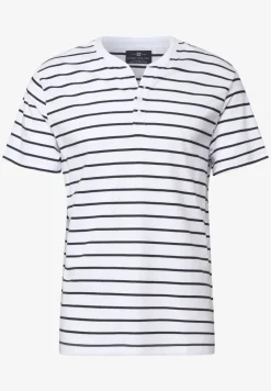 Gestreiftes Henleyshirt