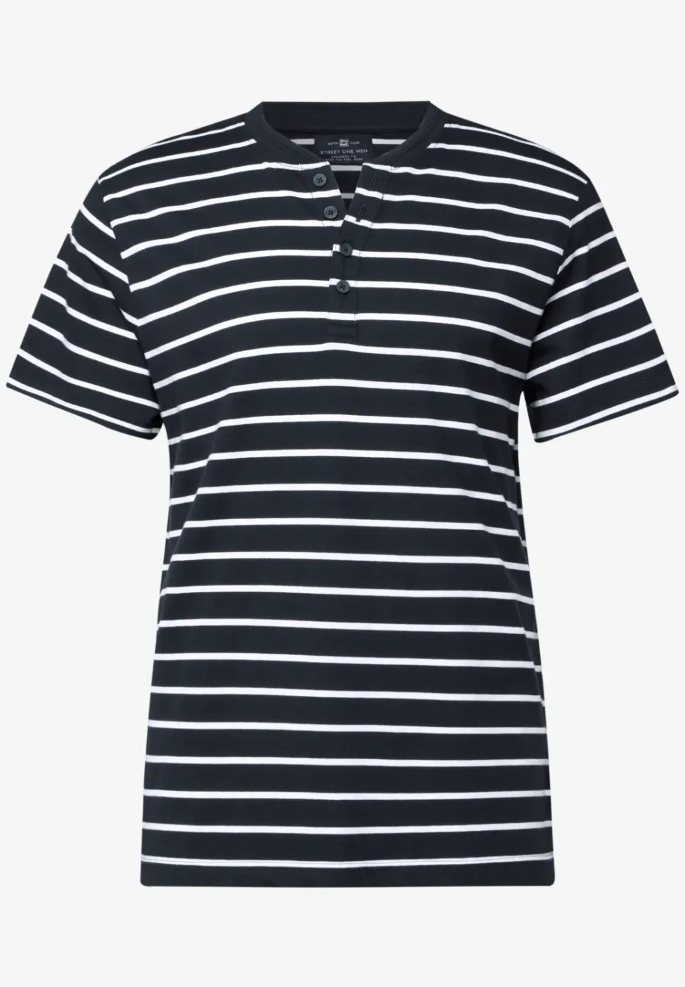 Gestreiftes Henleyshirt