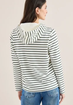 Gestreiftes Hoodie Shirt