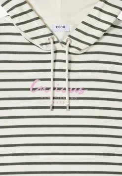 Gestreiftes Hoodie Shirt