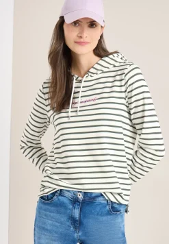 Gestreiftes Hoodie Shirt