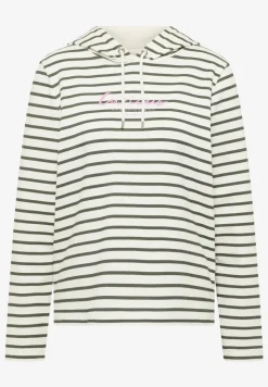 Gestreiftes Hoodie Shirt