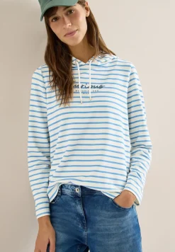 Gestreiftes Hoodie Shirt