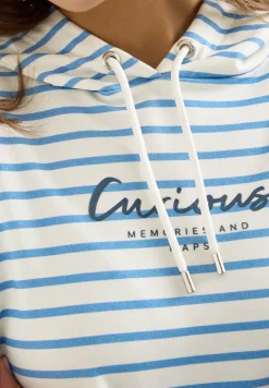 Gestreiftes Hoodie Shirt