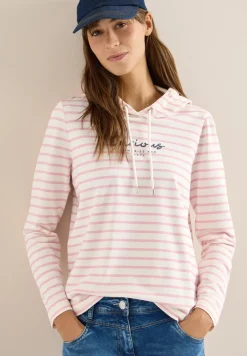 Gestreiftes Hoodie Shirt