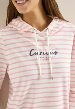 Gestreiftes Hoodie Shirt